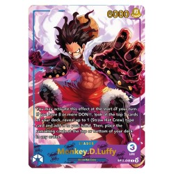 Luffy OP11 – Leader Card – Custom One Piece Proxy – Gold & Silver Foil – Double-Sided Majestic Design – Series 3