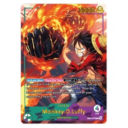 Luffy EB02 – Leader Card – Custom One Piece Proxy – Gold & Silver Foil – Double-Sided Majestic Design – Series 3