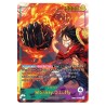 Luffy EB02 – Carte Leader – Proxy personnalisé One Piece – Dorure Or & Argent – Design recto-verso Majestic – Série 3
