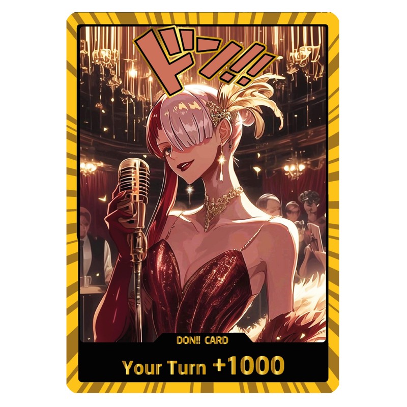 Don Uta  Custom One Piece Proxy – Gold & Silver Foil –  Majestic Design – Series 3