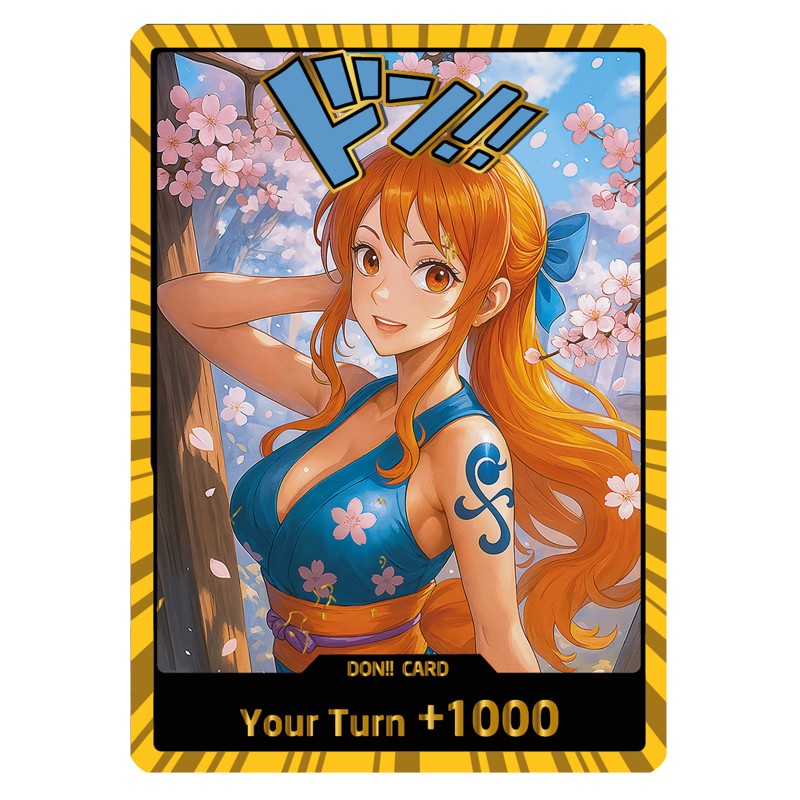 Don Nami – Proxy personnalisé One Piece – Dorure Or & Argent  – Série 3